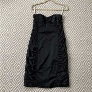 Nanette Lapore black satin cocktail dress